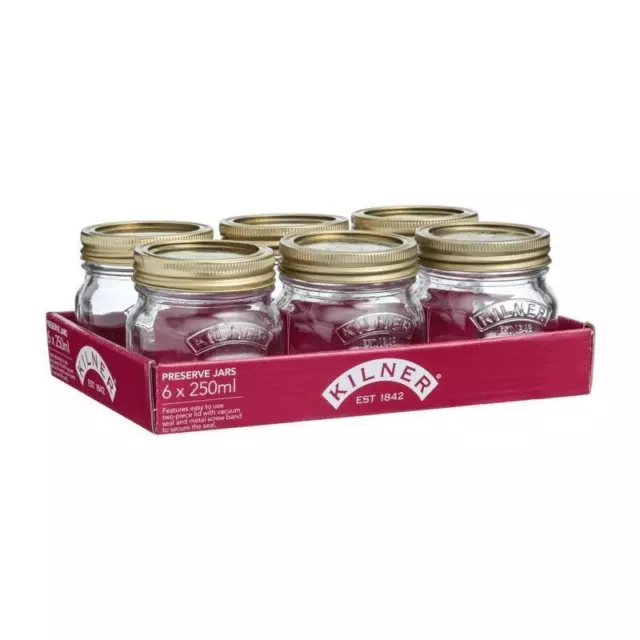 Kilner 250ml Preserve Jar Set Of 6 #01608