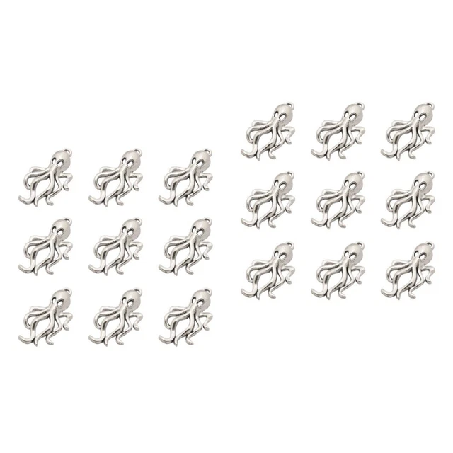 100 stücke octopus auto anhänger charms diy schmuck zubehör für halskette