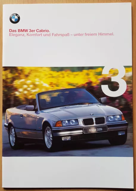 Prospekt BMW 3 er Cabrio  -  E36  -  Ausgabe 1/98