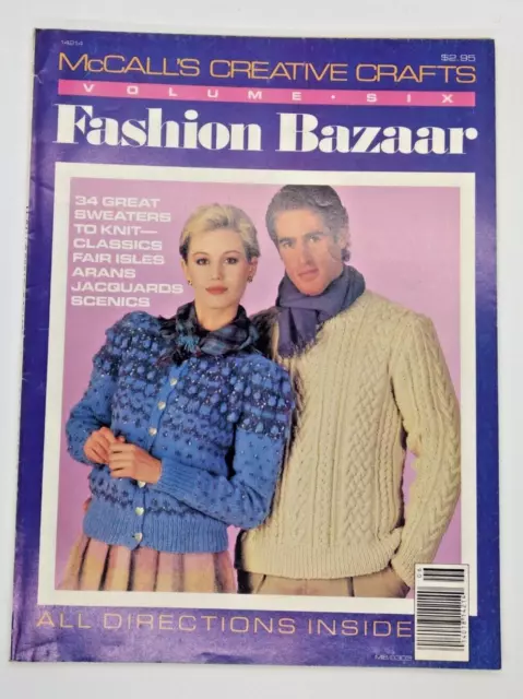 Fashion Bazaar 1983 Magazine Volume 6, McCall's Creative Crafts 34 Patterns