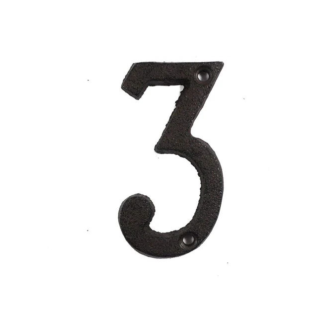 Props House Address Sign Metal Alphabet Iron Cast Numbers Retro Metal Letters