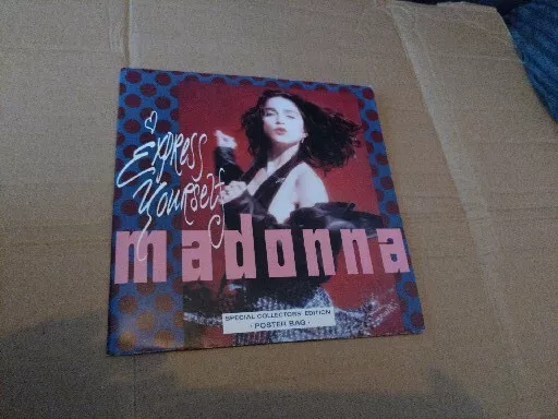 Madonna Express Yourself RARE, 7" Single, Special Edition, Poster Bag Unused