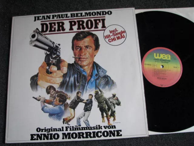Ennio Morricone-Der Profi OST LP-1982 Germany-WEA-58 434-Jean Paul Belmondo