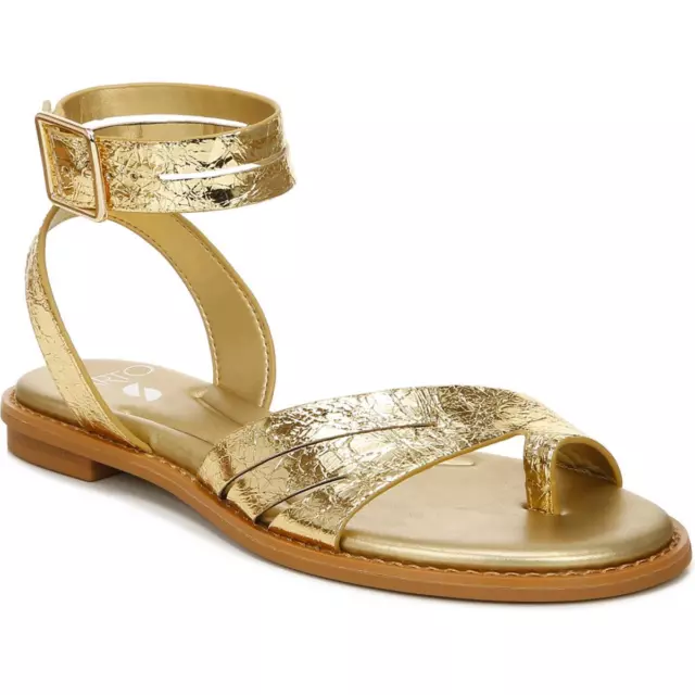 Sarto Franco Sarto Womens Greene Gold Ankle Strap Shoes 7 Medium (B,M) BHFO 0390