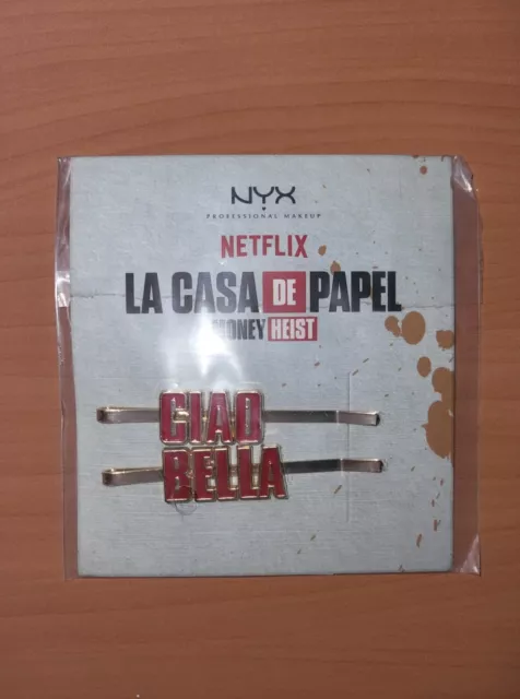 NYX Netflix Money Heist La Casa de Papel Ciao Bella Hair Clips barette