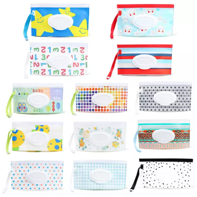 35 Styles Baby Wet Wipes Bag Product Tissue Box Case Stroller Cosmetic Pouch