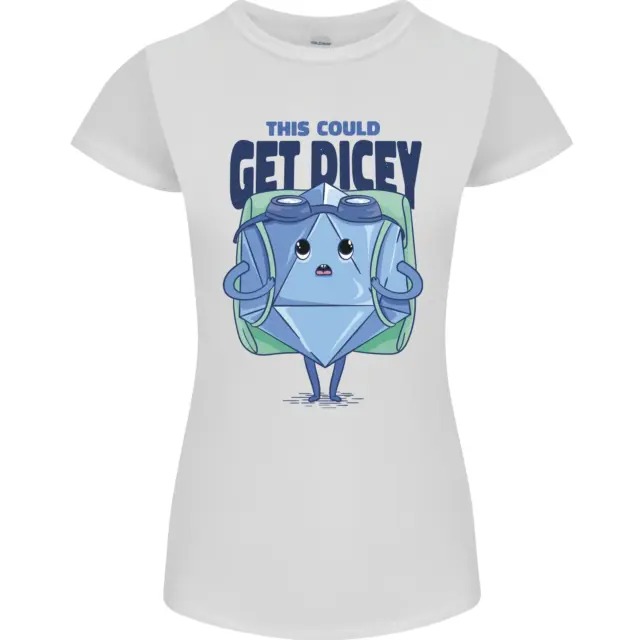 RPG Role Playing Game Get Dicey Funny Womens Petite Cut T-Shirt