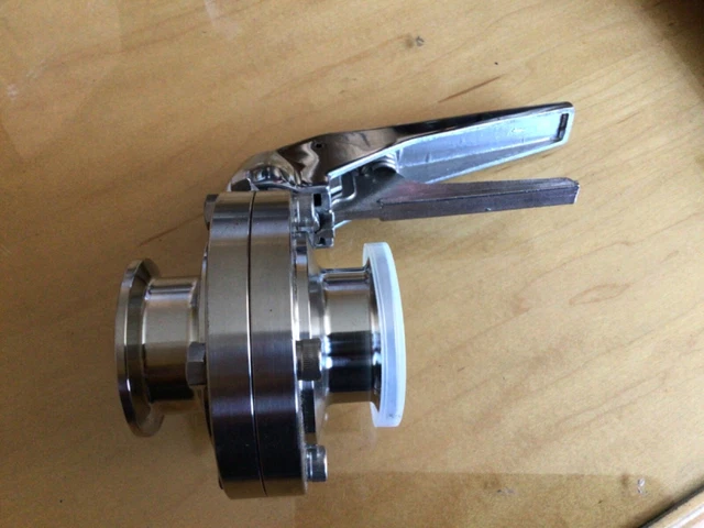 Sanitary Stainless 304 1.5in Tri Clamp Butterfly Valve