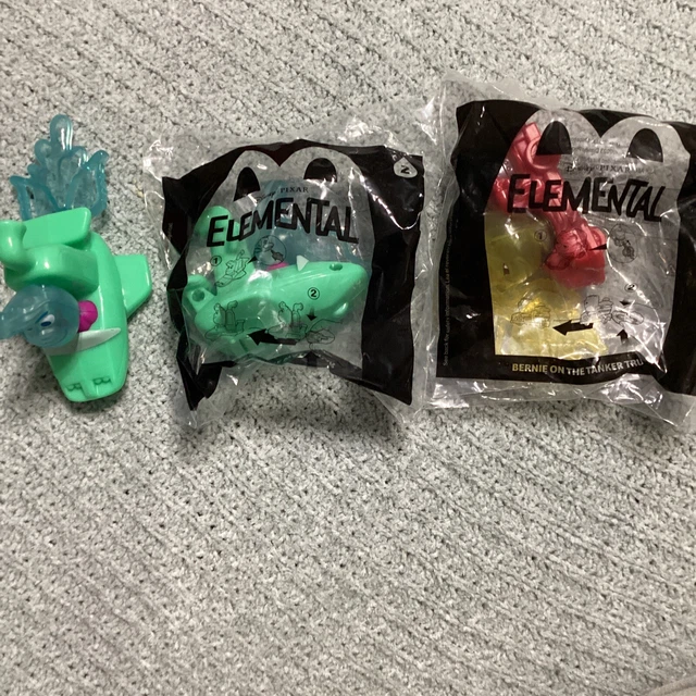 NEW LOT 2023 McDonalds Happy Meal Toys Disney Pixar Elemental 3 Toys