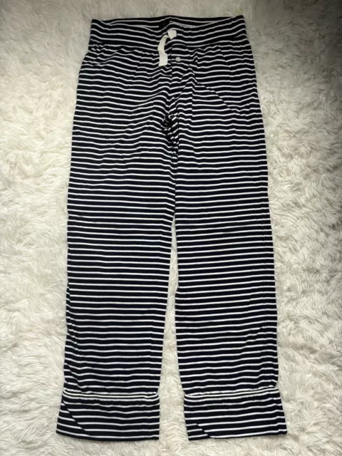 J.Crew Pajama Pants Striped Navy White Small Lounge Nautical