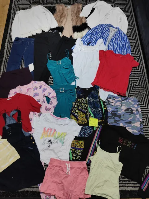 #214💜 Huge Bundle Of Girls Clothes 9-10years GEORGE NEXT RIVER ISLAND PRIMARK