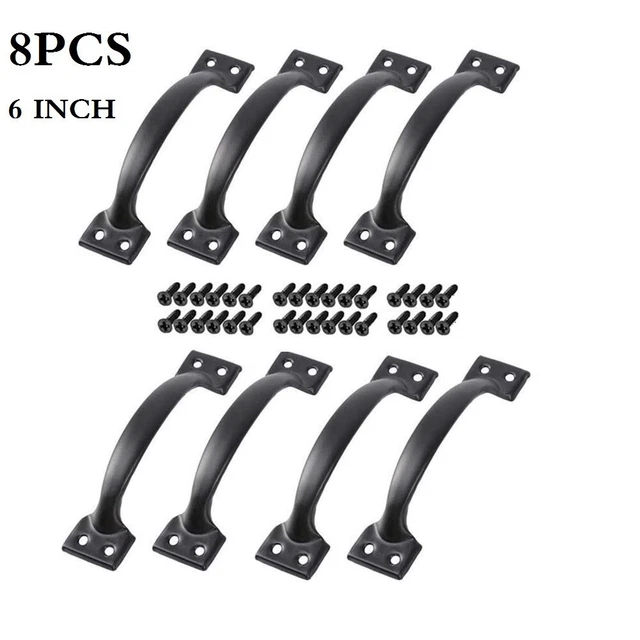 4/8x Barn Door Handle Gate Handle Pull For Sliding Barn Doors Gates Garages Shed