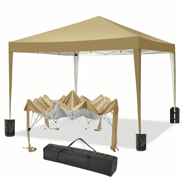 3x3m Pavillon Wasserdicht Faltpavillon PopUp Partyzelt Gartenzelt Pavillon Zelt