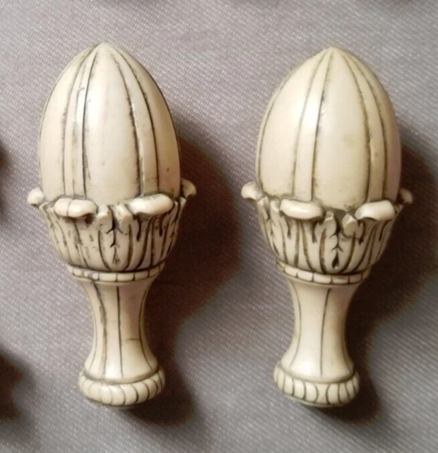 Vintage Antique Lot of Old Plastic Finials