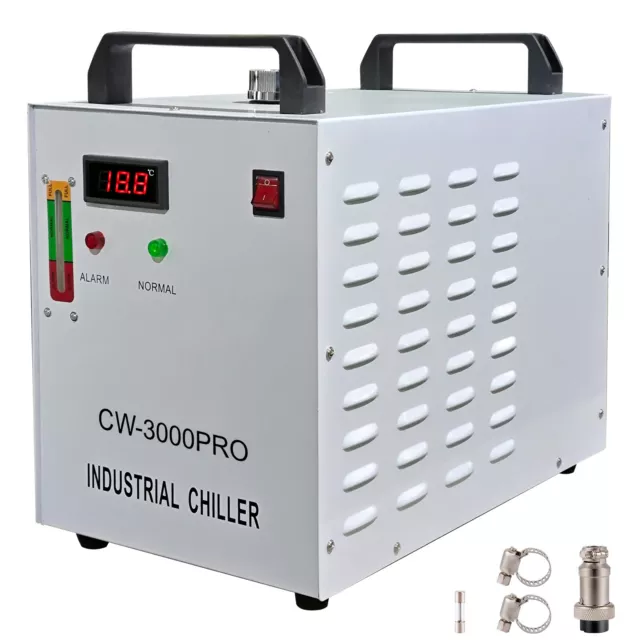 VEVOR CW-3000 PRO Water Chiller Industrial 16 L/min for Laser CO2 Cutter Tube