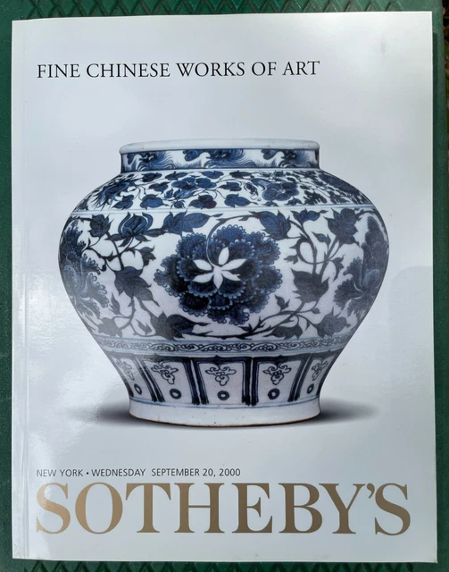 Sotheby's Auction Catalog Fine Chinese Works of Art 20 Sept. 2000 Asian Oriental