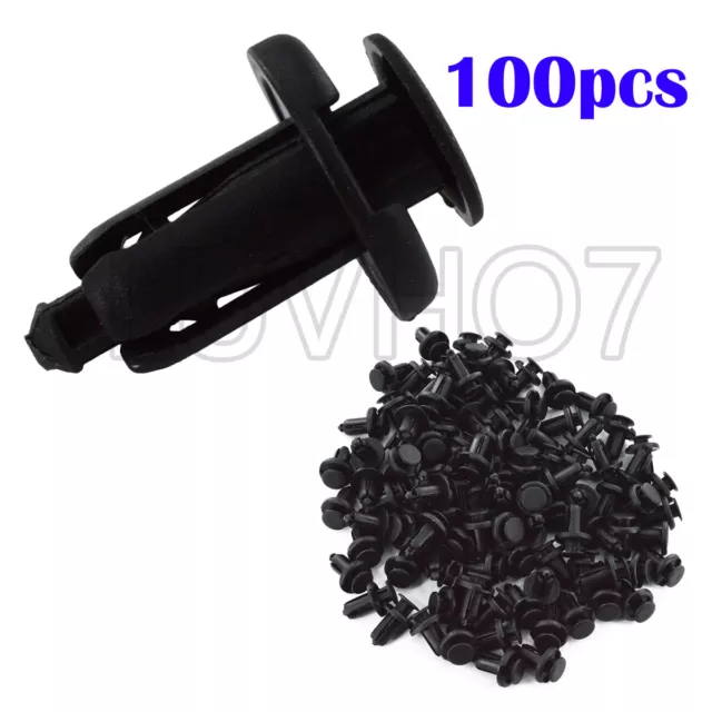 100pcs Bumper Fender Clip Retainer For 10mm Hole Subaru Impreza Forester Legacy