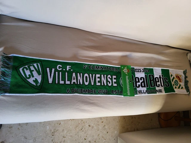 Écharpe Ancienne Officielle Real Betis Balompié – RBB – Vintage Foot