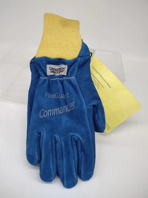 Fireguard Commander Firefighter Gloves - Crosstech USA Size Small NOS 2020