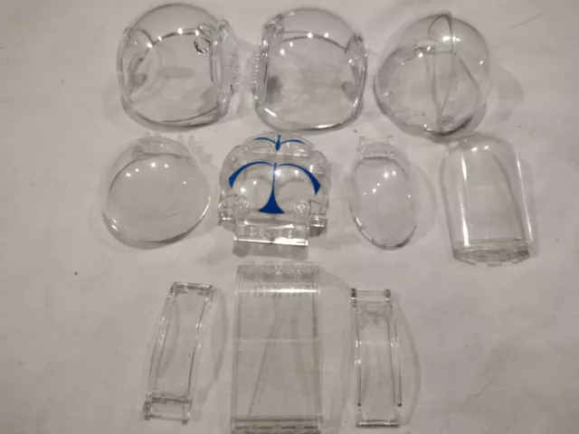 Lego Lot 10 Pcs Transparent Clear Windshield Window Variety Building Pieces