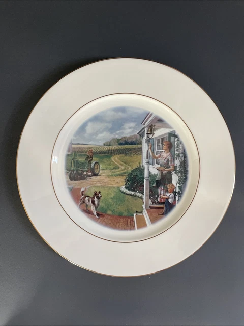 John Deere 1993 collector plate "DINNER TIME" Pflatzgraff 1 of 5000 