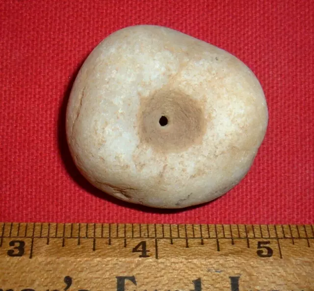 Choice Large (2.5"+) Sahara Neolithic Quartz Bead, Prehistoric African Artifact