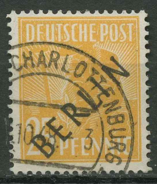 Berlin 1948 Schwarzaufdruck 10 mit TOP-Stempel