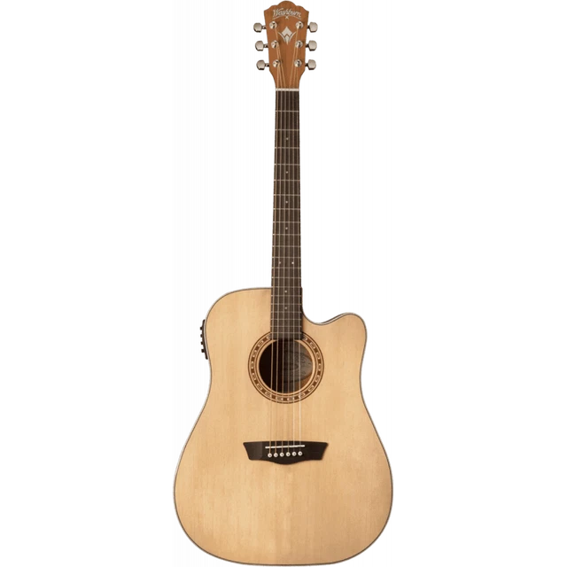 Washburn WD7SCE - Guitare électro-acoustique Dreadnought - Naturel