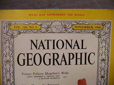 NATIONAL GEOGRAPHIC MAGAZINE November 1960, See Pictures For More ...