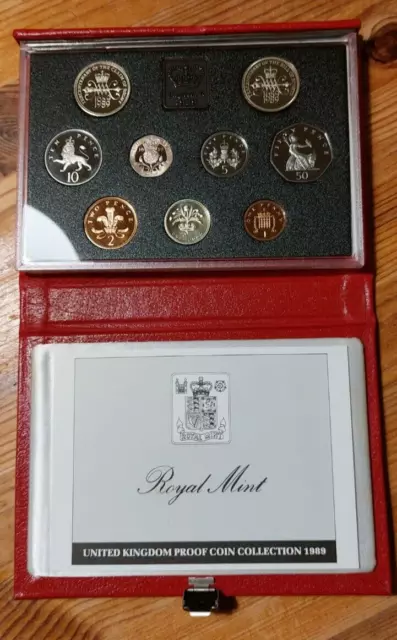 1989 - Proof Coin Collection - Bill of Rights - Red Leather Case