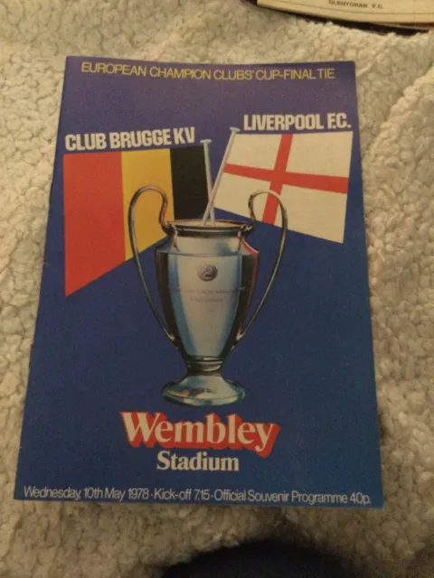 1978 European Cup Final Liverpool V Club Brugge