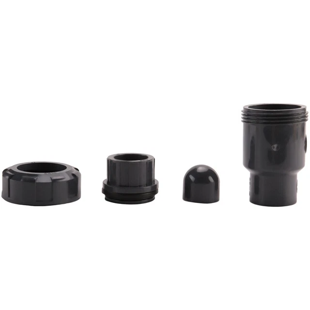 1 PCS 32mm Check  Aquarium Fish Tank Adapter Gray J3T43531