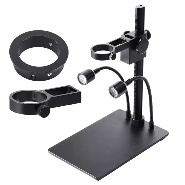 Compact and Lightweight Table Stand for Microscope Camera with Adjustable Rings