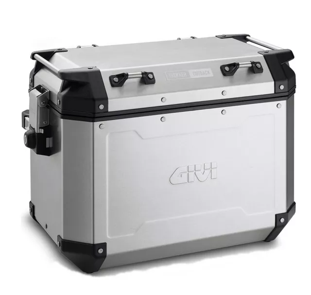 Givi Monokey trekker outback OBKN48A alu Sacoches - Chaque 48 Litre - Argent 2