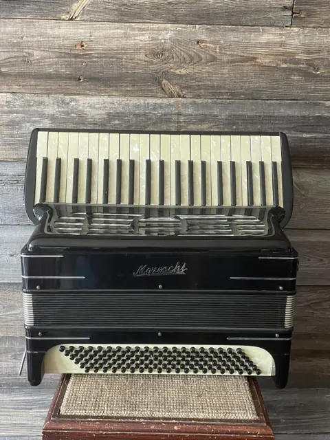 Vintage Moreschi Accordion Made In Italy A.0446 With Case