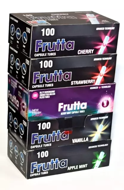 Frutta MIX 500x Click Filterhülsen Zigarettenhülsen (5x 100) Berry Apple Vanilla