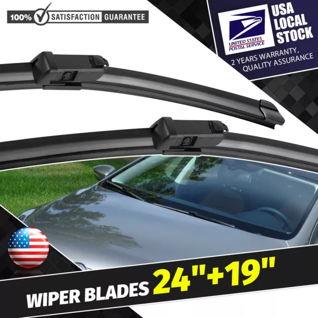 Set Of 2 Original Equipment Windshield Wiper Blades 24"&19" For 2011-18 VW Jetta