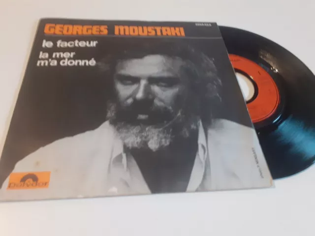 VINYLE 45 TOURS Georges Moustaki – Le Facteur / La Mer M'a Donné / 1970