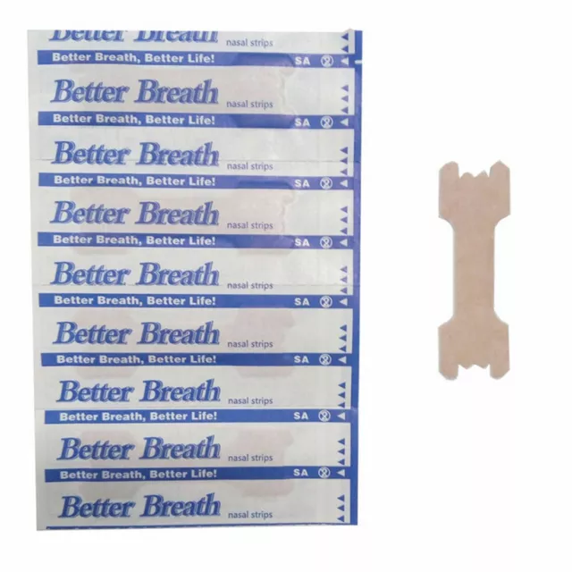 10-1000 Nasal Strips Patch (Medium) Breathe Better Anti Snoring Sleeping Aids