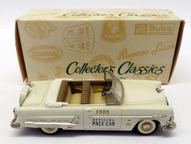 Miniature Buby 1/43 Ford Sunliner 1953 Pace Car Collectors Classics C1-2PC Occasion