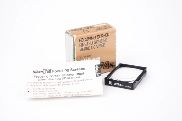 Verre de visée H3 pour Nikon F3. Neuf jamais utilisé Verre de visée H3 pour Nikon F3. Neuf jamais utilisé