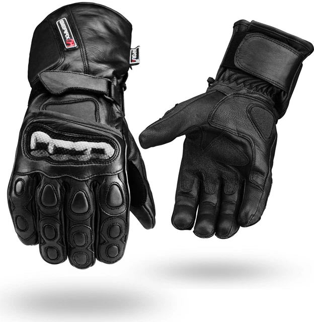 XL Gants Cuir Moto Imperméable Thermique Mitaines