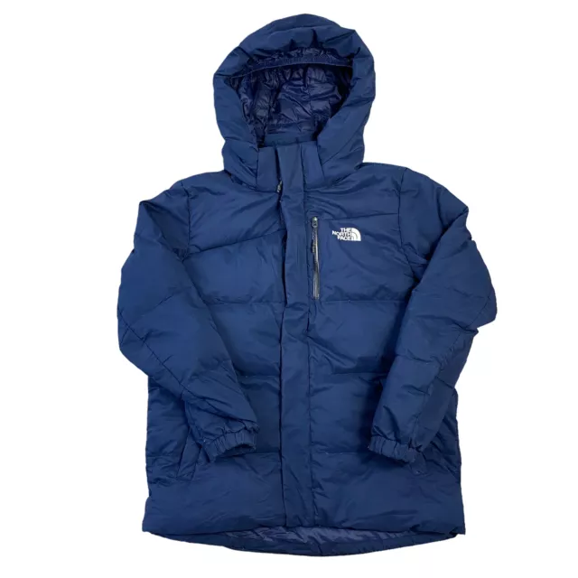 The North Face Giacca Puffer Blu Piumino Con Cappuccio Ragazzi 11-12 Anni