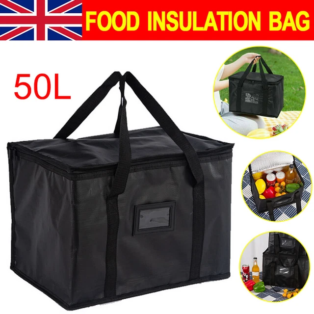 50 Isolierte Einweg-Lunchtaschen – Thermobeutel Für Essen & Getränke, Alufolie-Innenfutter, Bunt