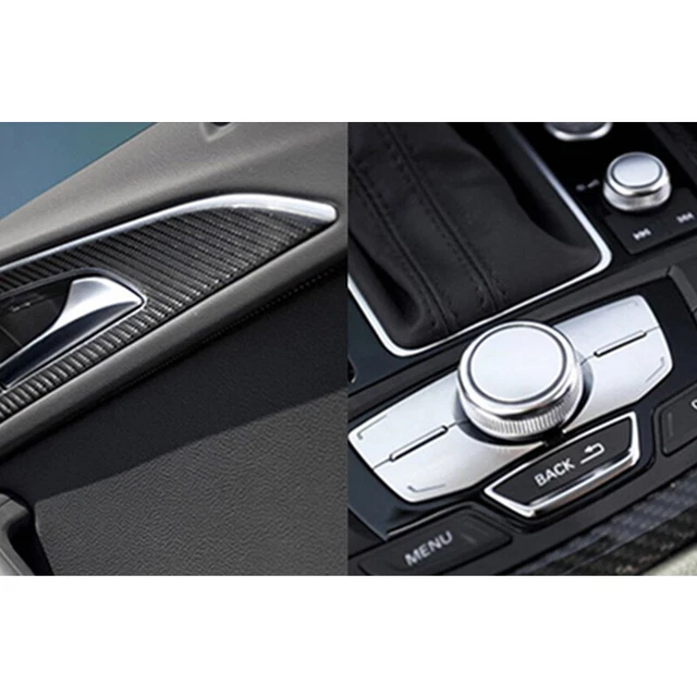 50*200cm Black 5D Carbon Fiber Vinyl Film Car Wrap Film 5D Roll Car Stickers： RF
