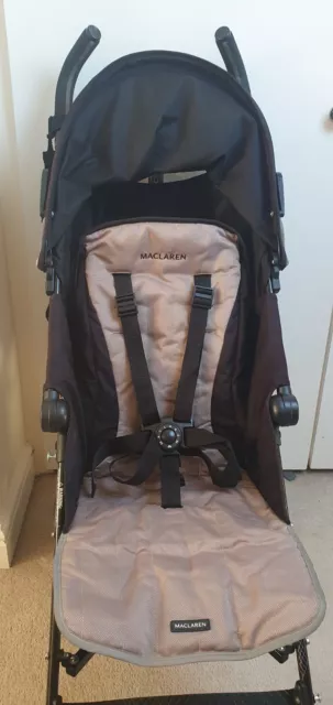 MACLAREN QUEST BLACK CHAMPAGNE Standard Single Seat Stroller