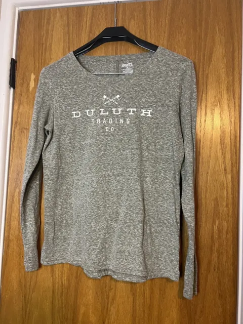 DULUTH TRADING CO Logo Women's Long Sleeve Scoopneck T-Shirt Large. Medium