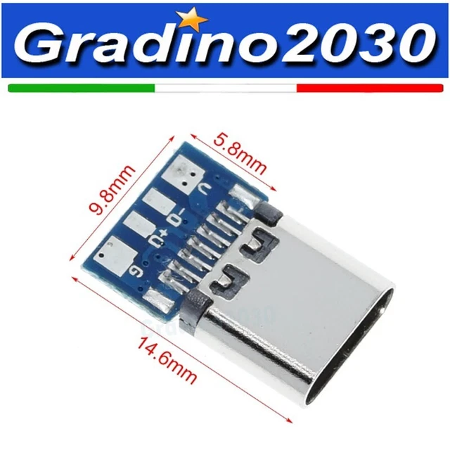 Connettori USB Tipo A Femmina - 5 Pezzi Per Montaggio A Pannello, Da Saldare, Per DIY E Progetti Elettronici - Foto 8