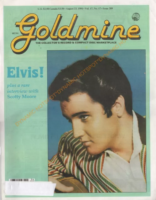 GOLDMINE Record Collectors News Magazine-August 1991 ELVIS PRESLEY  Ships Free!