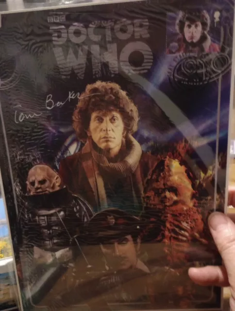Dr Who 1st class stamp signed Tom Baker
